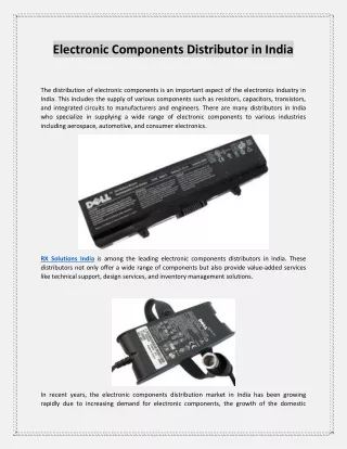 electronic components distributor in india