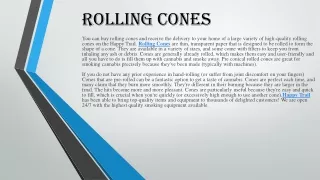 Rolling Cones