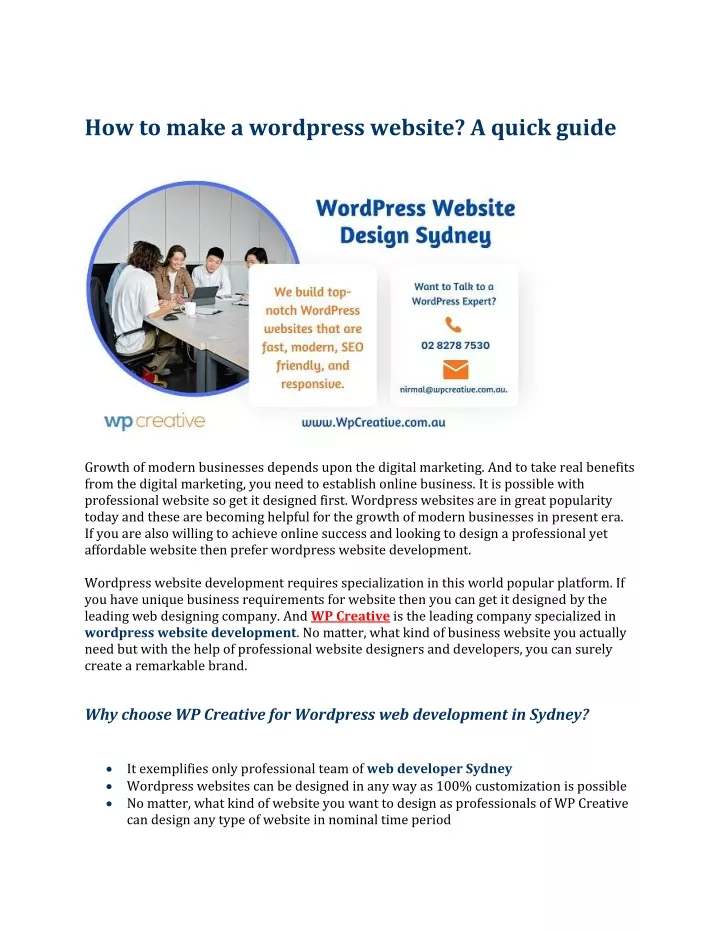 how to make a wordpress website a quick guide