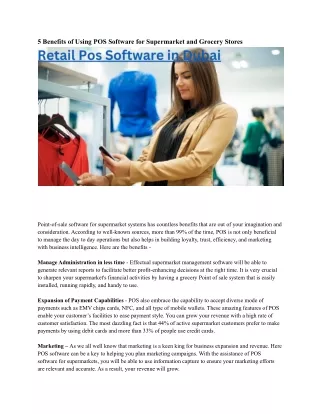 5 benefits of using pos software for supermarket