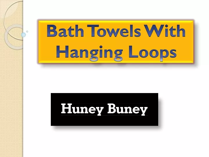 bath towels with hanging loops