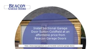 Install Sectional Garage Door Sutton Coldfield at an affordable price from Beaco