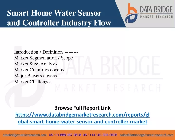 smart home water sensor and controller industry
