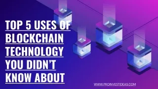 Blockchain Technology | Pro Invest Ideas