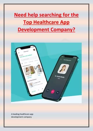 need help searching for the top healthcare