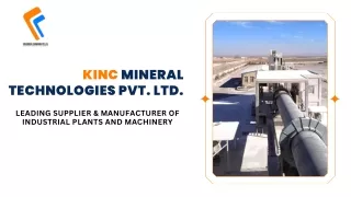 Mineral Beneficiation Plant - Kinc Mineral Technologies