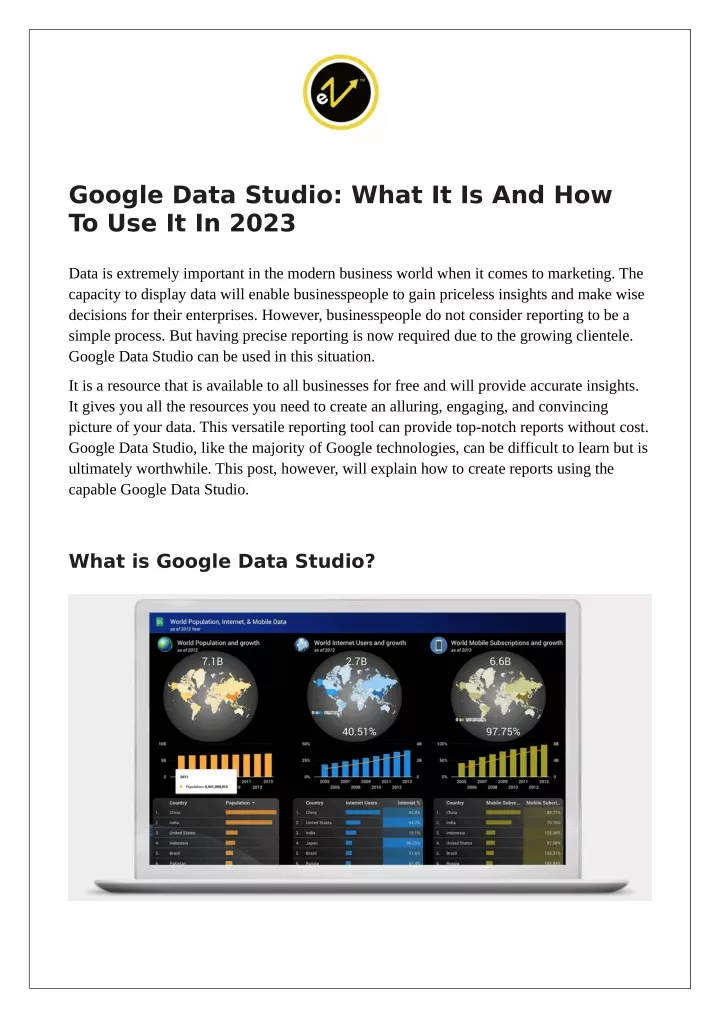 google data studio what