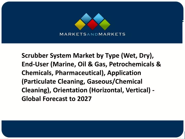 scrubber system market by type wet dry end user