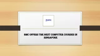 BMC Offers the Best Computer Courses in Singapore