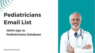 pediatricians email list