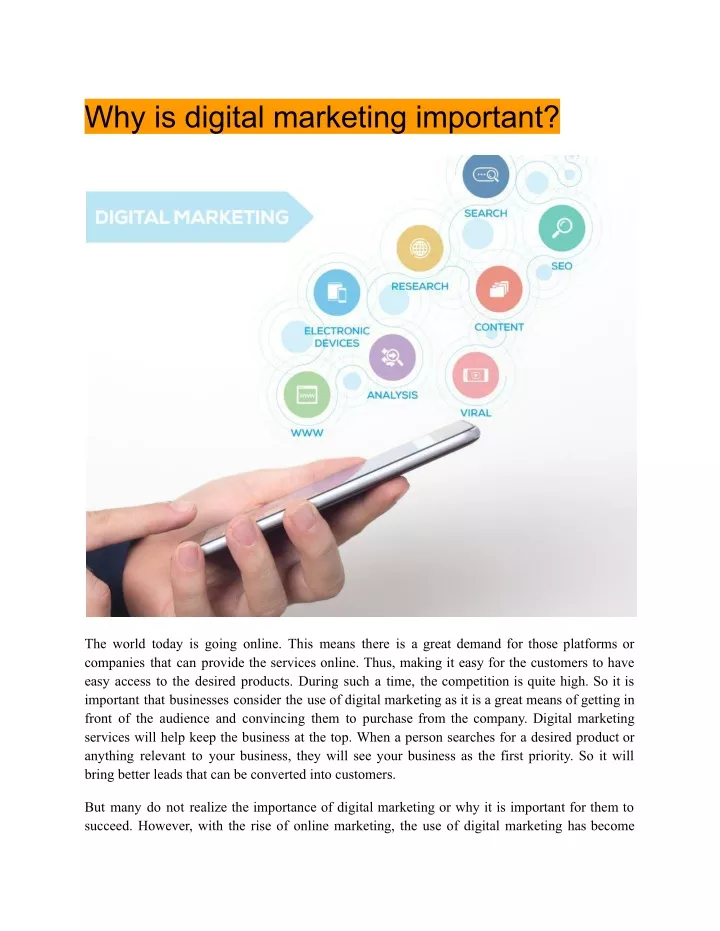 why is digital marketing important