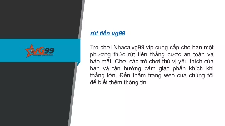 r t ti n vg99 tr ch i nhacaivg99 vip cung