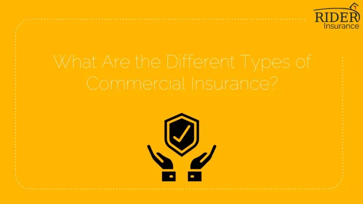 what are the different types of commercial insurance