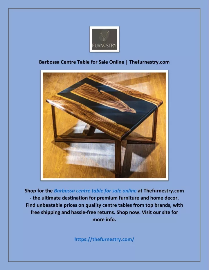 barbossa centre table for sale online