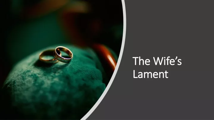 the wife s lament