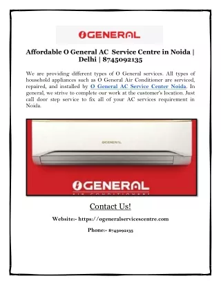 Affordable O General AC