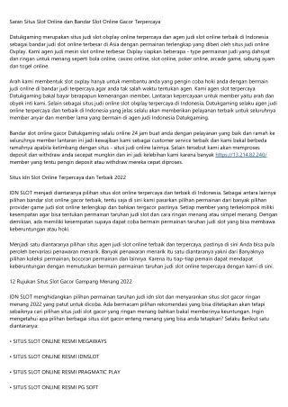 5 cara mengalahkan lawan taruhan Slot online terpercaya