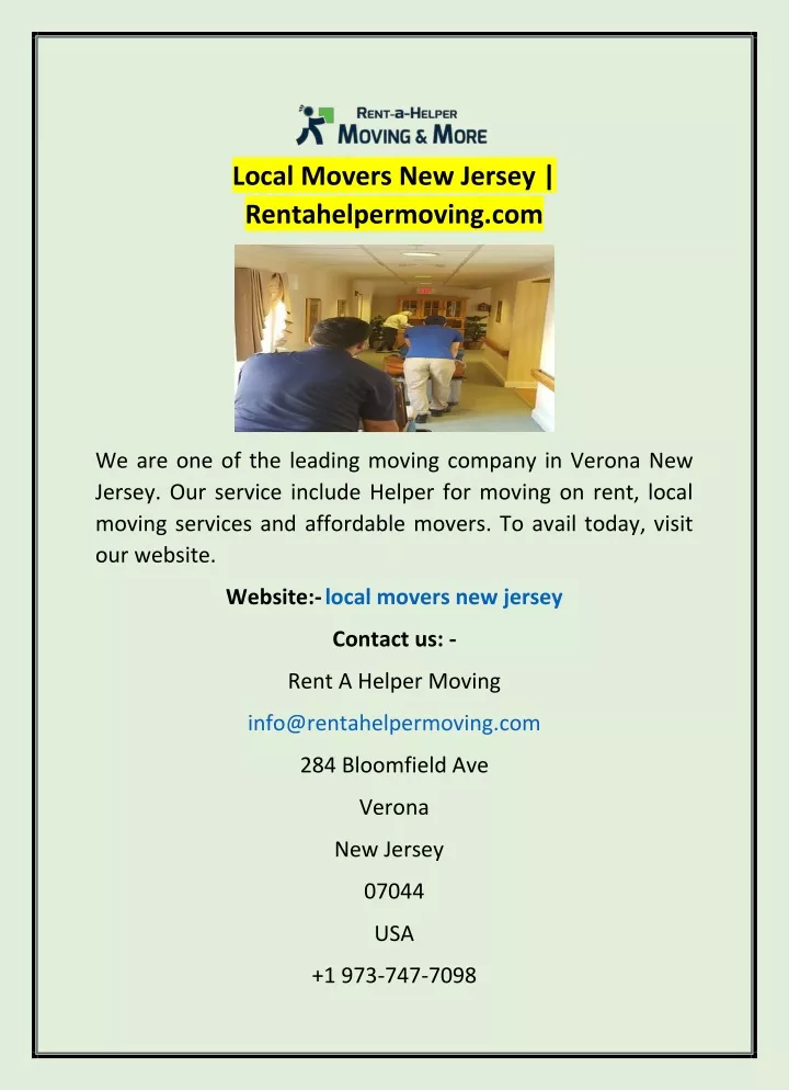 local movers new jersey rentahelpermoving com