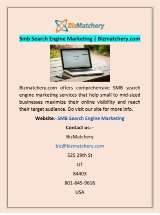Smb Search Engine Marketing | Bizmatchery.com