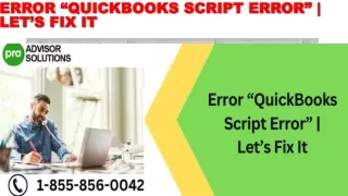 error quickbooks script error let s fix it