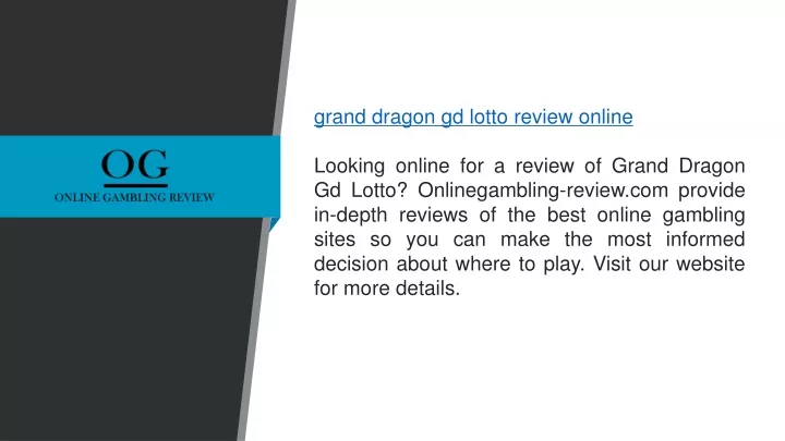 grand dragon gd lotto review online looking