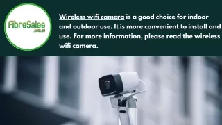 wireless wifi camera is a good choice for indoor