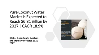 pure coconut water pure coconut water market