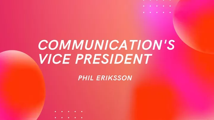 communication s vice president