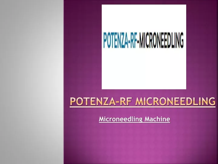 potenza rf microneedling