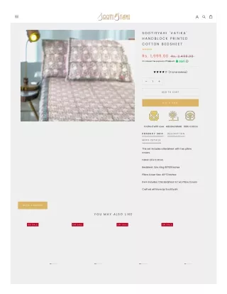 King Size Cotton Bedsheets Online | Sootisyahi