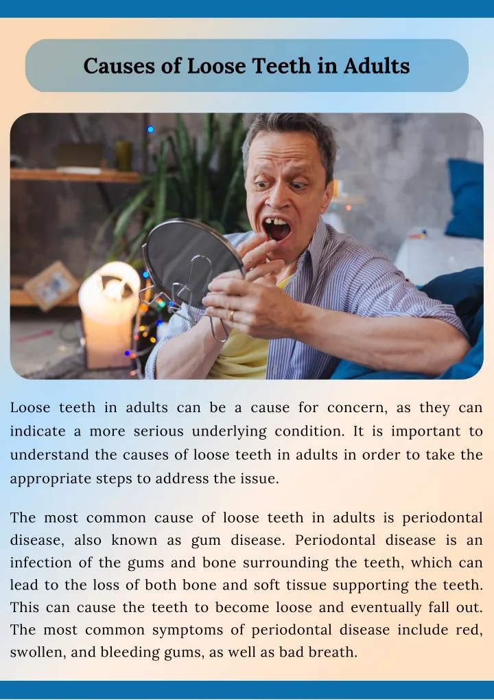 causes of loose teeth in adults