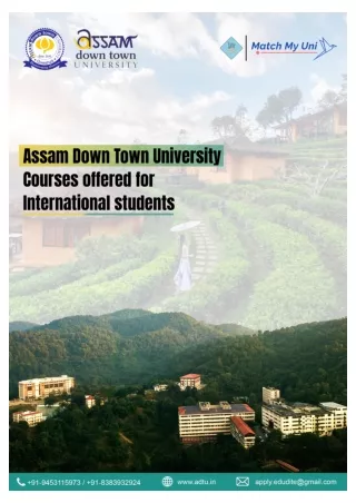 The Best University In Assam: Assam Down Town University