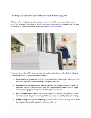 One stop certification