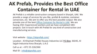 Ak Prefab, Leading Fencing Suppliers In UAE