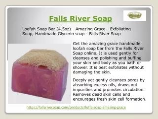 Natural Handmade Luffa Soap Bar | Falls River Soap
