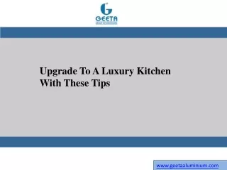 Upgrade To A Luxury Kitchen With These Tips