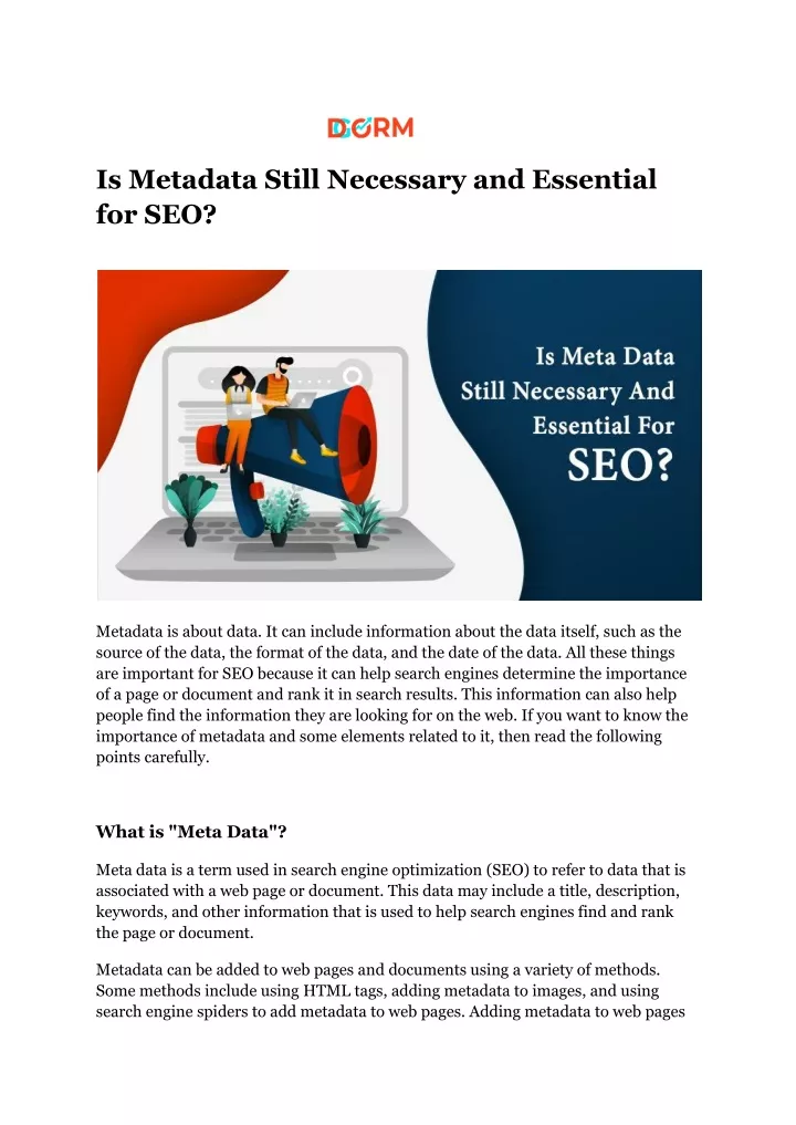 is metadata still necessary and essential for seo