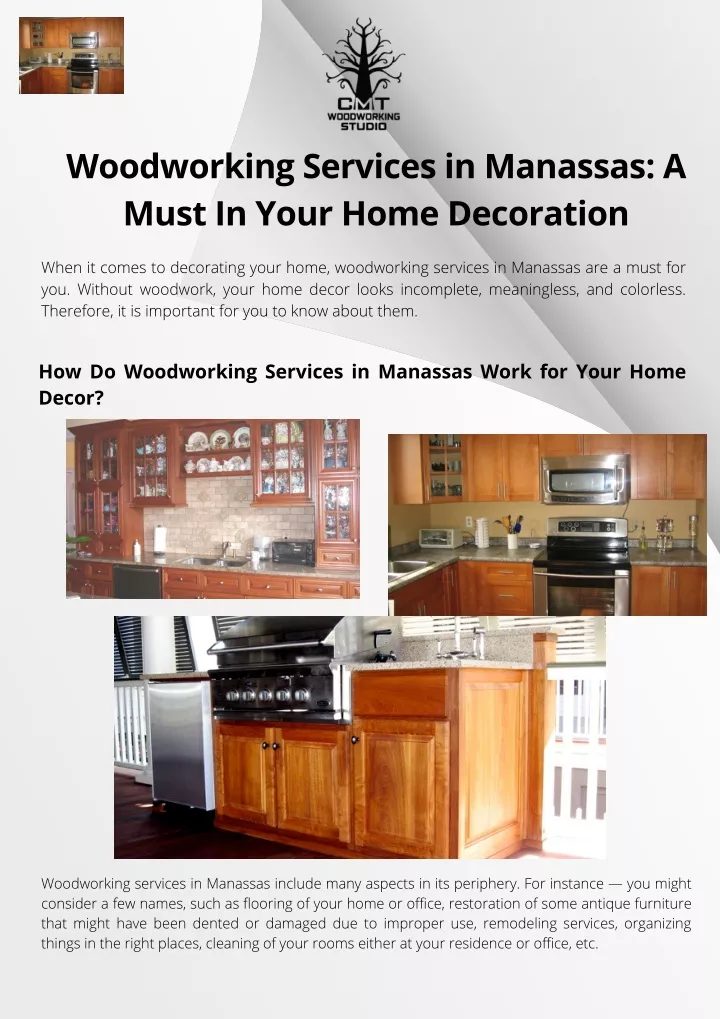 woodworking services in manassas a must in your