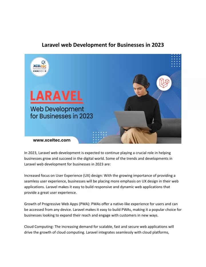 laravel web development for businesses in 2023