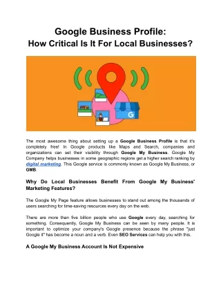 Google Business Profile: How Critical Is It For Local Businesses?