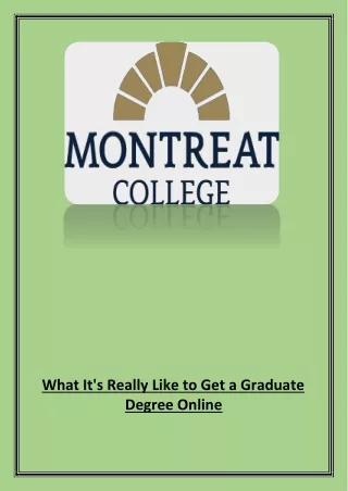 What It's Really Like to Get a Graduate Degree Online