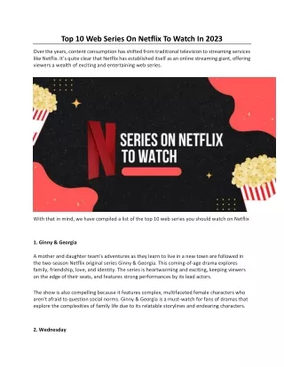 top 10 web series on netflix to watch in 2023