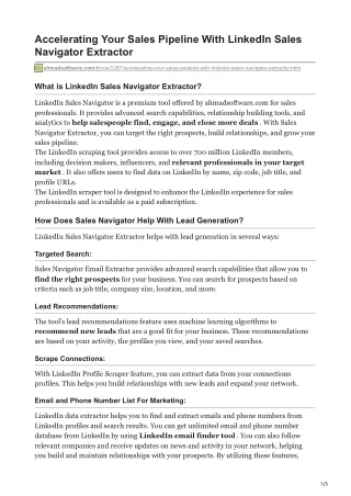 accelerating your sales pipeline with linkedin