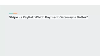 stripe vs paypal which payment gateway is better