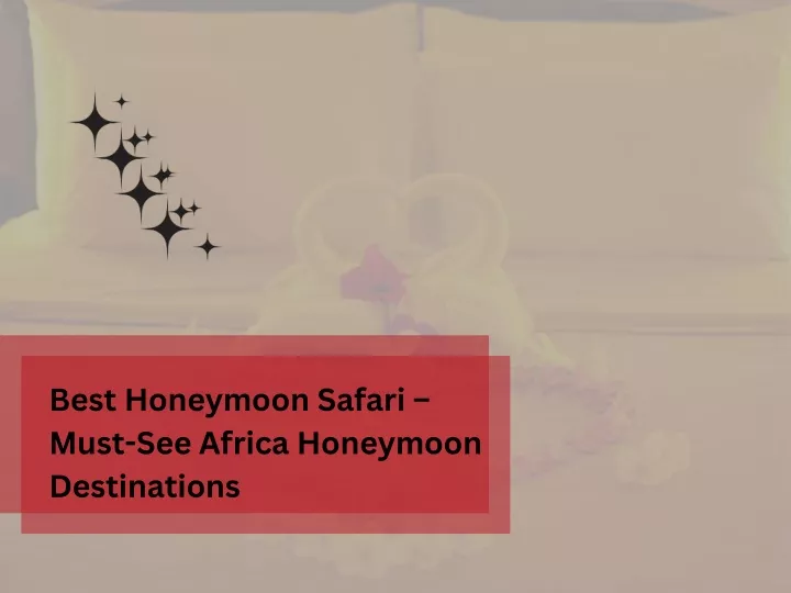 best honeymoon safari must see africa honeymoon