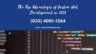 the top advantages of custom web development