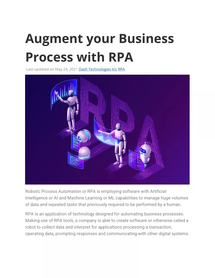 augment your business process with rpa last