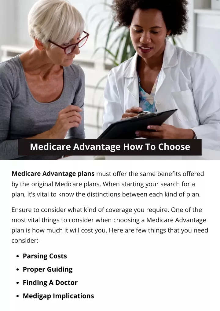 medicare advantage how to choose