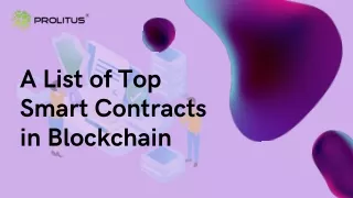 a list of top smart contracts in blockchain