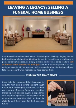 Leaving A Legacy: Selling A Funeral Home Business